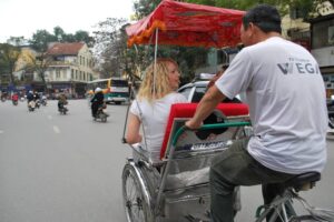 Fahrradrikscha durch Hanoi