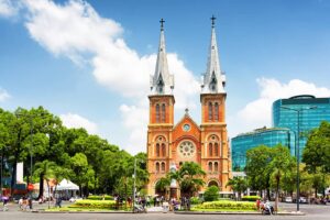 Die Notre Dame Kathedrale in Ho Chi Minh City